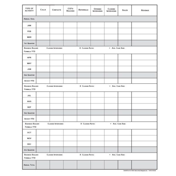 2025 SAM70® Sales Planner (30% smaller; 7.25” x 9.5”) (102SAM70-2025) - Image 2
