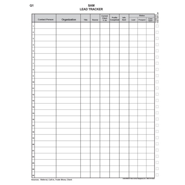2025 SAM70® Sales Planner (30% smaller; 7.25” x 9.5”) (102SAM70-2025) - Image 5
