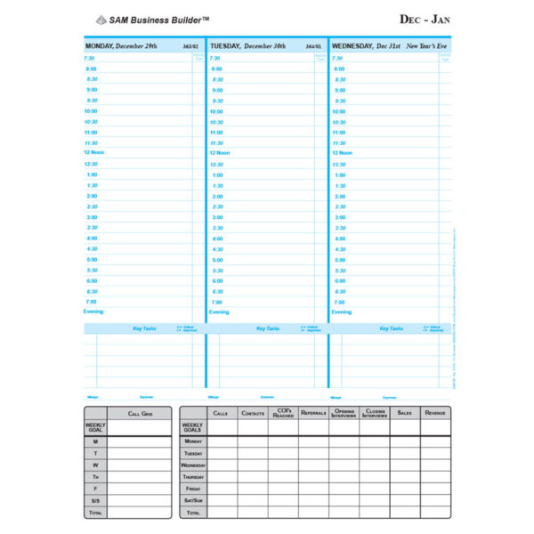 2025 SAM70® Sales Planner (30% smaller; 7.25” x 9.5”) (102SAM70-2025) - Image 6