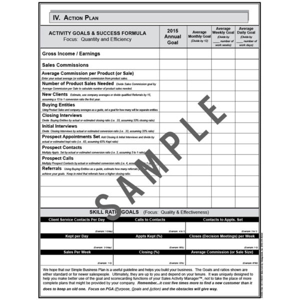 2025 Sales Activity Manager™ for All Sales Professionals (104GE25) - Image 2