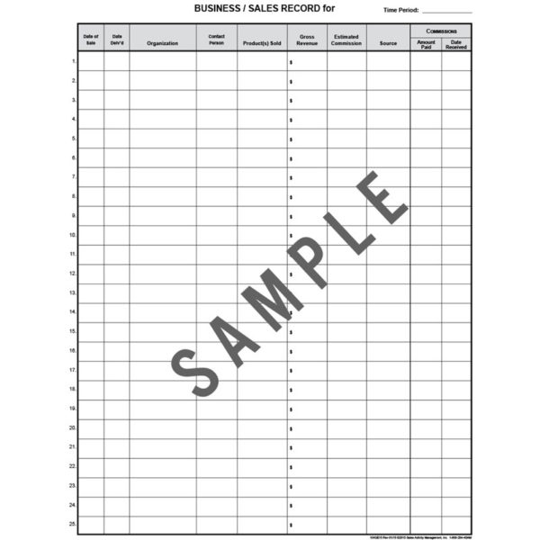 2025 Sales Activity Manager™ for All Sales Professionals (104GE25) - Image 3