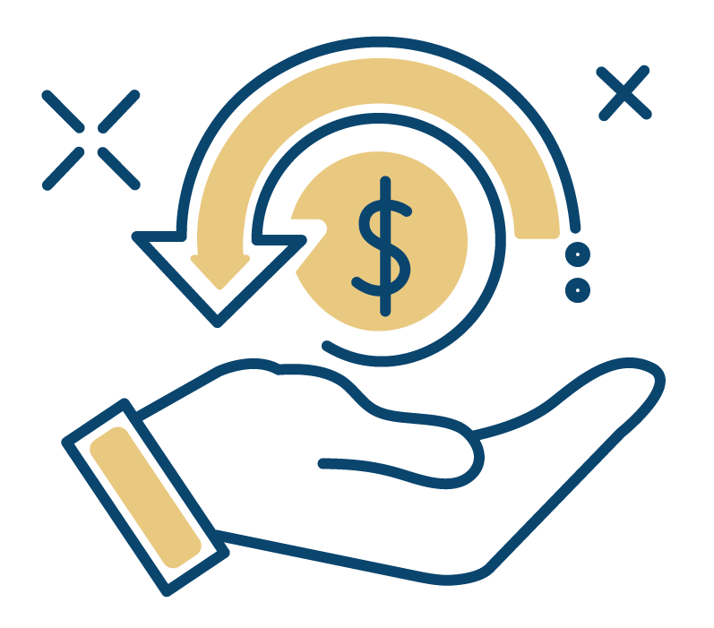 hand holding money icon